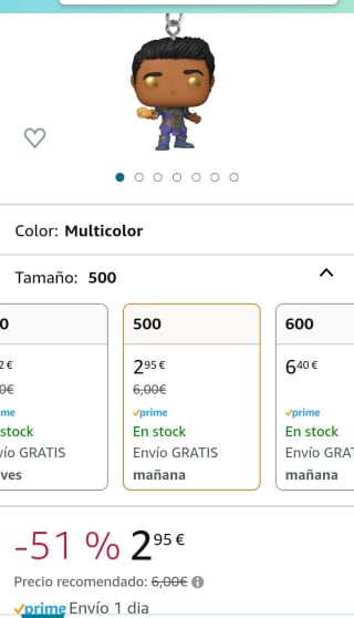 Funko Pop! Keychain: Marvel Eternals Kingo por 2,95€.