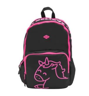 Mr Wonderful Mochila 2 cremalleras Unicornio Time to believe in you negra por 11,81€