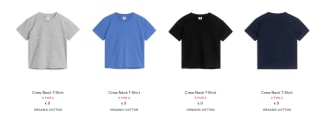 3 basic shirts voor de prijs van 2 bij Arket