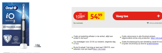 Oral-B iO 3S Elektrische Tandenborstel zwart voor €54,99 bij kruidvat