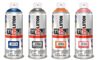 Pintura spray Acrílica Brillo PINTYPLUS EVOLUTION 520cc Anthracite a solo 2,89€