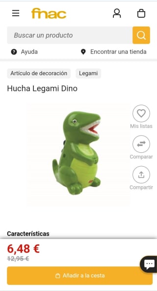 Hucha Legami Dino por 6,48€.