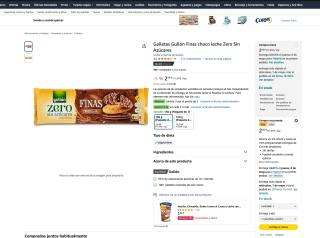 3 Galletas Gullón Finas choco leche Zero Sin Azúcares por solo 4,98€
