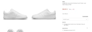 Zapatillas Nike Court Vision Low por 44,95€ varios colores