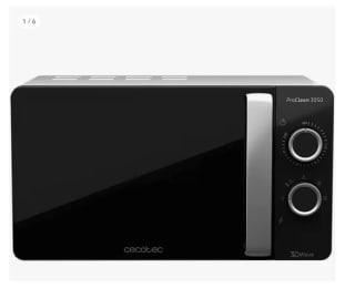 ProClean 3050. Microondas con Capacidad de 20L, Revestimiento Ready2Clean, 700 W de Potencia, 6 Niveles Funcionamiento, Temporizador 30 min, Modo Descongelar por 49.59€ (Cuenta Nueva 37.59€)