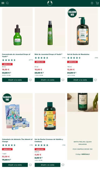 Hasta -50% Rebajas en The Body Shop.