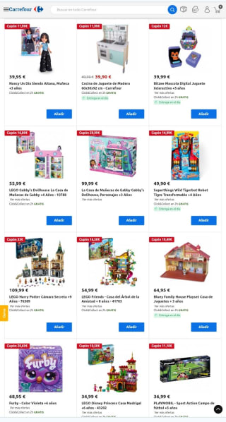 -30% de Descuento en Juguetes desde Carrefour.
