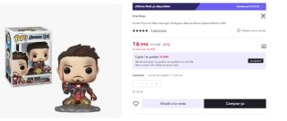 Funko POP! Marvel I Am Iron Man por 16.99€ (Cuenta Nueva 10.2€)