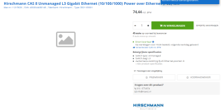 Hirschmann CAS 8 switch voor €74,44 bij Max ICT