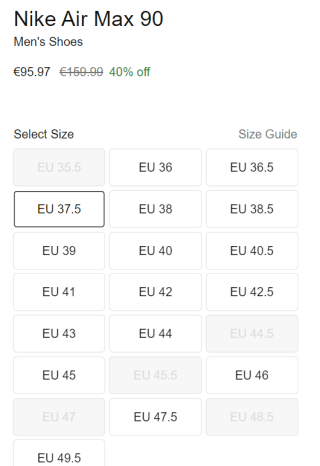 Nike Air Max 90 Men's Shoes voor €95,97 bij Nike