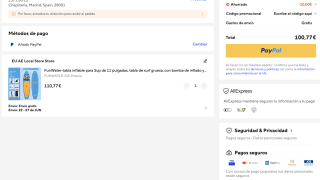 FunWater Tabla Inflable de Paddle Surf 11 Pulgadas con Bomba de inflado y Bolsa de Transporte por solo 100,77€