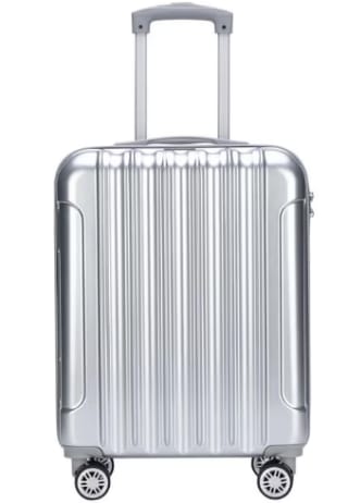 Elevate Premium 3-Piece Luggage Set – Silver – £37