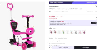 Patinete Lorelli Smart Plus por 37,35€ (cuenta nueva 25,35€)