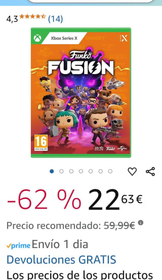 Funko Fusión Xbox Series X por 22,63€.