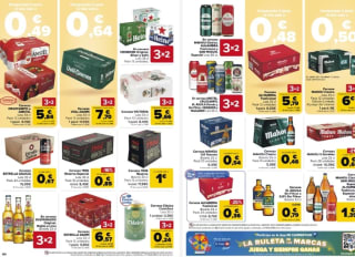 20% en todas las Cervezas (acumulable con 2x1 y 3x2)