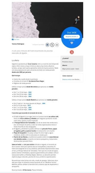 Gran Canaria 5dias Media Pensión desde 340€ con vuelos.