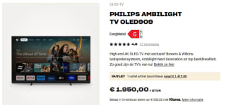 Philips 65OLED909/12 - 65 inch - 4K MLA-OLED - 2024 voor €1950 bij Hifi Klubben.