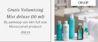 Gratis Moroccanoil Volumizing Mist bij aankoop van full size Moroccanoil product bij John Beerens