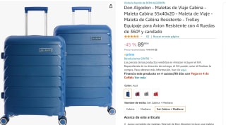 Don Algodon Maletas de Viaje Cabina + Mediana por 89,99€