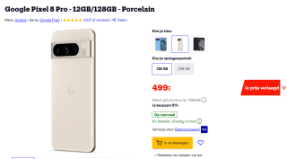 Google Pixel 8 Pro 128GB beige voor €499 bij Bol
