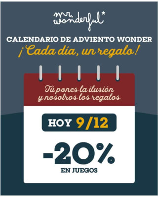 -20% en juegos y Portes gratis agendas