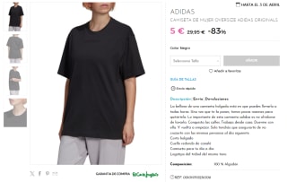 ADIDAS - Camiseta por 5€ (talla 36)