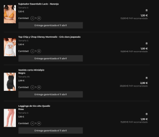 Liquidación hasta 95% descuento en ropa de todo tipo grandes ofertas