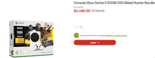 Consola Xbox Series S 512GB por $4,490.00 en Soriana