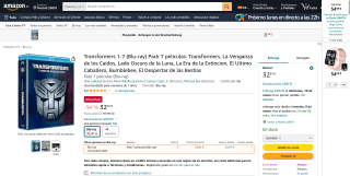 Transformers: Colección 7 películas Blu-Ray por 32,91€