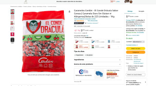 225 Unidades Drácula Sabor Cereza 1kg a tan solo 5,05€