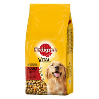 Pedigree 15 kg pienso para perros por 13,99€ en Zooplus