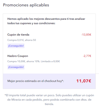 Juego mesa Operación por 11,07€