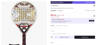 Pala Nox Miguel Lamperti ML10 Luxury Pro Cup 2022 por 80,71€ (cuenta nueva 72,96€)