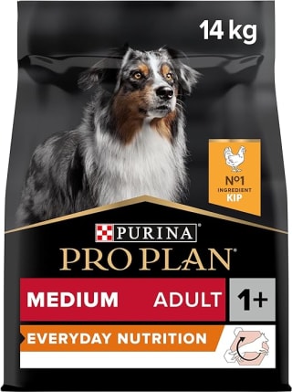 14kg Pro Plan hondenvoer met kip voor medium honden voor €26,47 bij Amazon.nl