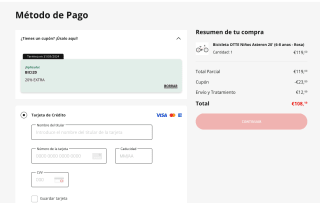 Descuento hasta 20% + 20% Extra bicicletas marca OTTE en Worten