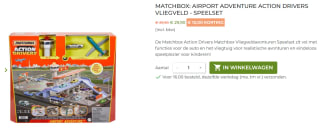 Matchbox Action Drivers luchthaven speelset voor €29,90 bij Gator