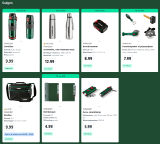 Parkside kleding en gadgets vanaf €3,99 in de Lidl Shop