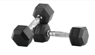 Par de mancuernas de goma hexagonales Bodytone por 3.33€