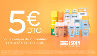 Descuento 5€ al comprar 2 Productos Isdin
