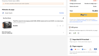 Estación de Energía Portátil E200 200W por solo 73,40€