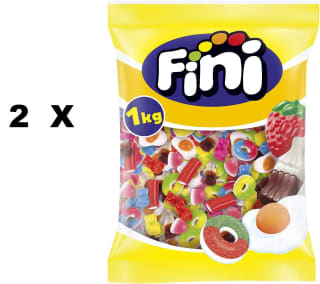 2 bolsas de FINI MIX REGALIZ 1 KG por solo 6,8€