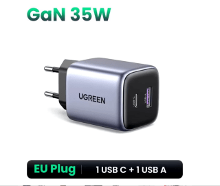 Cargador rápido GaN 35W Ugreen por solo 12,39€