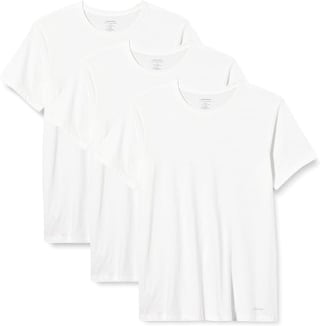 3-pack Calvin Klein heren Crew Neck T-shirts voor €29,95 bij Amazon