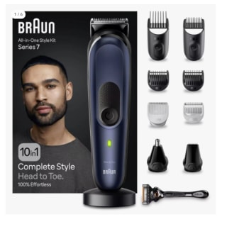 Afeitadora multifunción - Braun MGK7421 Series 7, Recortadora Todo En Uno, Wet&Dry, 100 min autonomía por 21.92€