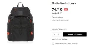 Mochila Mandarina Duck Warrior por 74.99€