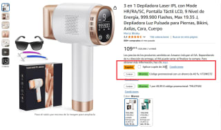 3 en 1 Depiladora Laser IPL con Mode HR/RA/SC por 45,99€