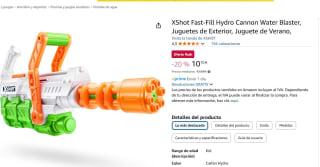 XShot Fast-Fill Hydro Cannon Water Blaster por 10,10€