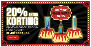 20% extra korting met de code tijdens Blackfriday