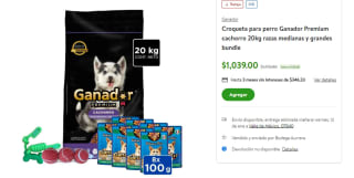 Croqueta para perro Ganador por $1039 en Bodega Aurrera