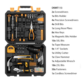 Caja de herramientas de mano edc, 100 piezas por 26,98€